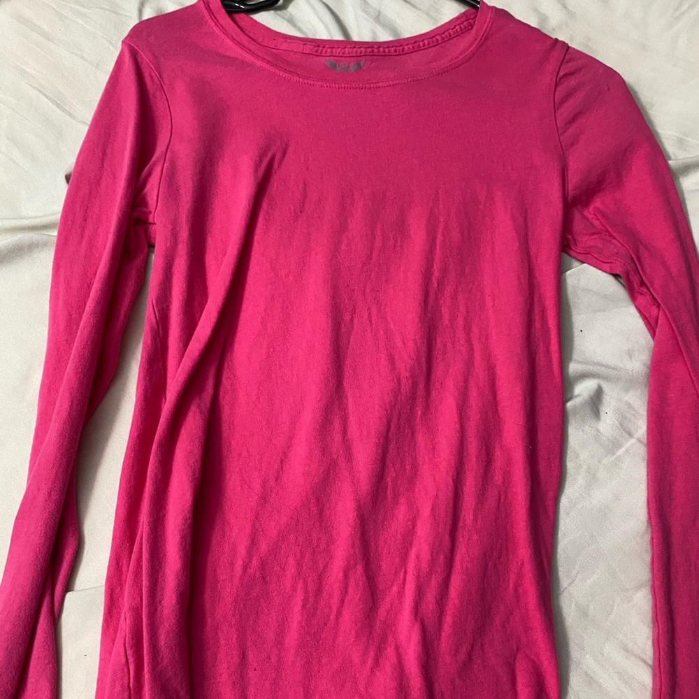 Simple pink long sleeve